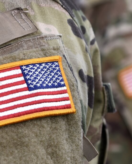 military US badge